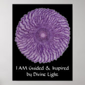 7e Chakra Art #2 - Divine Connection Poster (Voorkant)