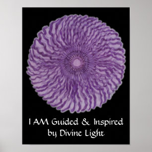 7e Chakra Art #2 - Divine Connection Poster