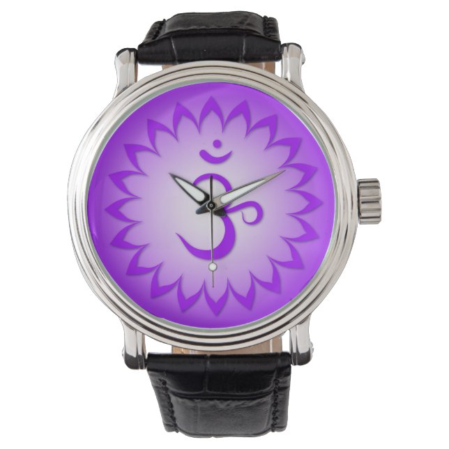 7e Chakra - Crown Chakra - Sahasrara Horloge (Voorkant)