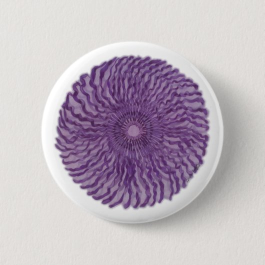 7e Chakra-healing Art - #2 Ronde Button 5,7 Cm (Voorkant)