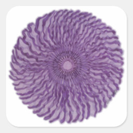 7e Chakra Kunst - #2 Vierkante Sticker