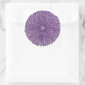 7e Chakra Kunst - #2 Vierkante Sticker (Tas)