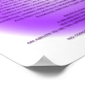 7e Chakra-Poster - Uw achtergrondkleuren Poster (Hoek)