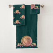 7e Copper Fresia Bruiloft Jubileum Bad Handdoek (Insitu)