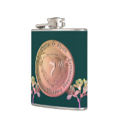 7e Copper Fresia Bruiloft Jubileum Heupfles (Links)