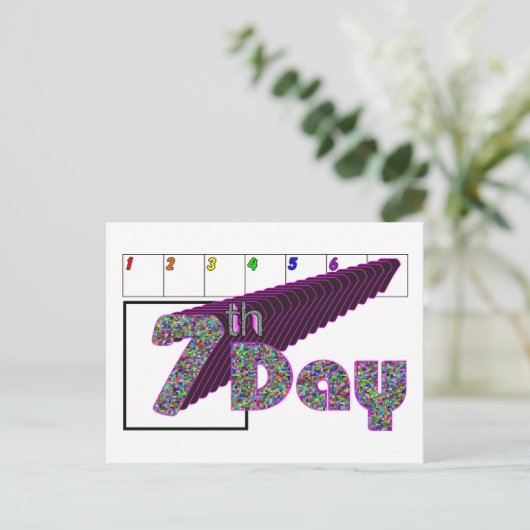 7e dag briefkaart (Staand voorkant)