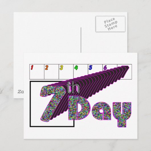 7e dag briefkaart (Voorkant / Achterkant)