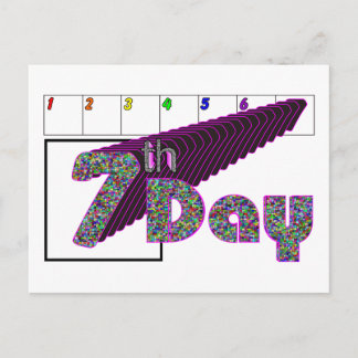 7e dag briefkaart