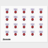 7e DIVISIE I-INFANTERIE Ronde Sticker (Vel)