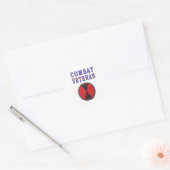 7e DIVISIE I-INFANTERIE Ronde Sticker (Envelop)