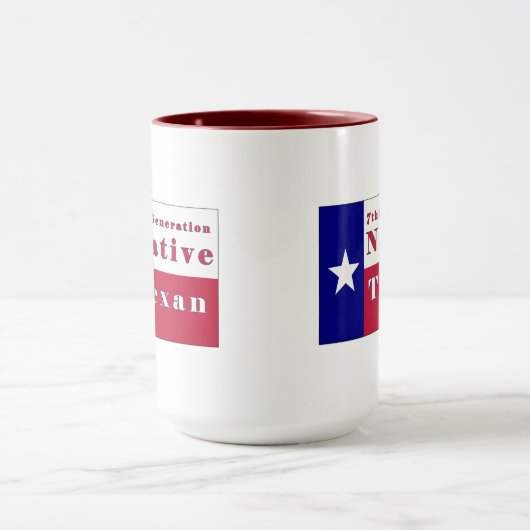 7e generatie inheemse textielvlag mok (Midden)