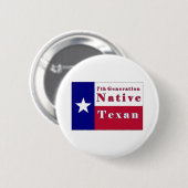 7e generatie inheemse textielvlag ronde button 5,7 cm (Voorkant /achterkant)