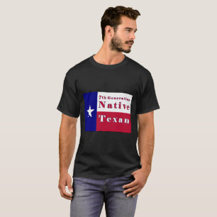 7e generatie inheemse textielvlag t-shirt