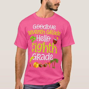 7e graad Afstuderen tot afscheid 7e graad Hallo 8e T-shirt