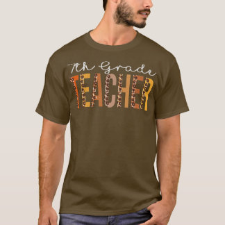 7e graad leraar Herfst herfst Lovers Dank T-shirt