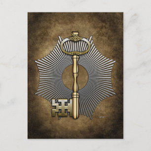 7e graad: proost en rechter briefkaart