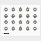 7e graad: proost en rechter ronde sticker (Vel)
