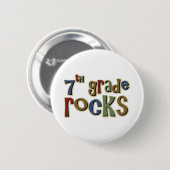 7e graad Rocks 7e graad Ronde Button 5,7 Cm (Voorkant /achterkant)
