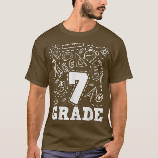 7e graad Typografie Team 7e graad terug naar schoo T-shirt