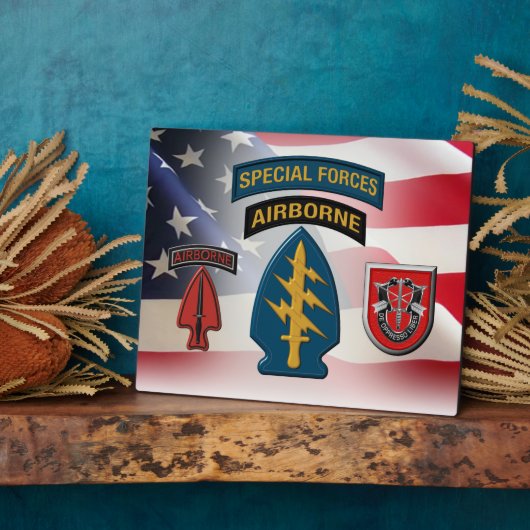 7e groep speciale strijdkrachten (AIRBORNE) Fotoplaat (Zijkant)