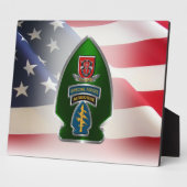 7e groep speciale strijdkrachten (AIRBORNE) Plaque Fotoplaat (Zijkant)