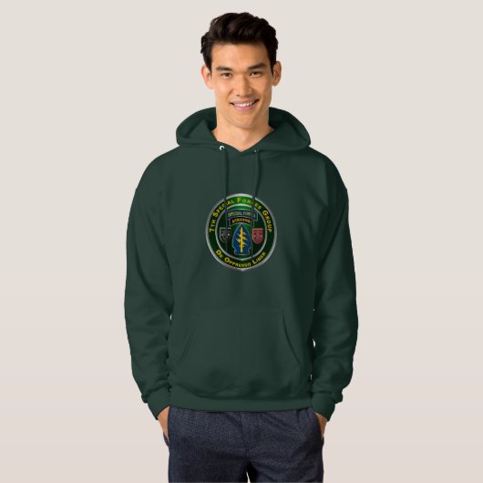 7e groep speciale strijdkrachten hoodie (Voorkant volledig)