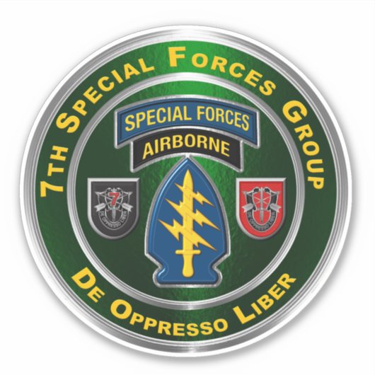 7e groep speciale strijdkrachten in de lucht sticker (Voorkant)