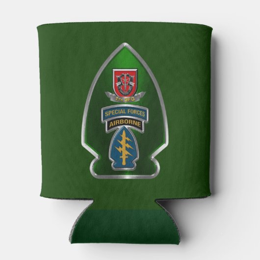 7e groep speciale strijdkrachten (luchtvervoer) blikjeskoeler (Achterkant)