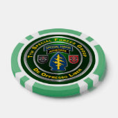 7e groep speciale strijdkrachten poker chips (Enkel)