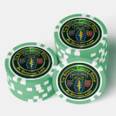 7e groep speciale strijdkrachten poker chips (Opstapeling)