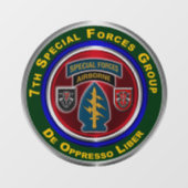 7e groep speciale strijdkrachten raamsticker (Vel)