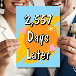 7e huwelijksverjaardag in dagen Zeven jaar later Kaart