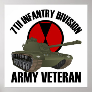 7e ID met M-48 Tank Poster