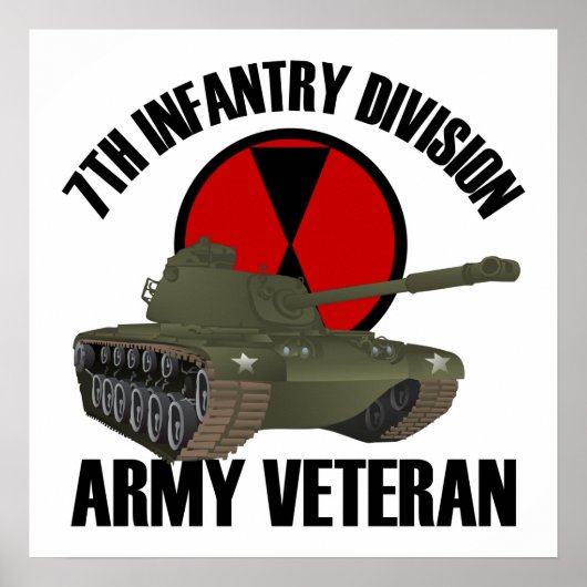 7e ID met M-48 Tank Poster (Voorkant)