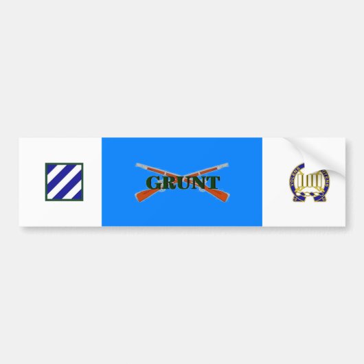 7e Infanteriederde Inf Div GRUNT Bumpersticker (Voorkant)
