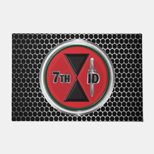 7e Infanteriedivisie 7ID Veteraan Deurmat (Voorkant)