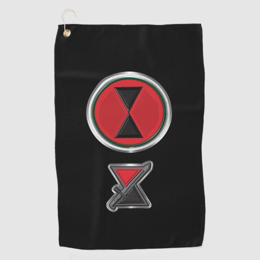 7e infanteriedivisie "Bayonet Division" Golfhanddoek (Voorkant)