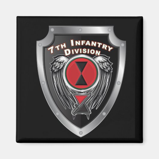 7e infanteriedivisie "Bayonet Division" Magneet (Voorkant)