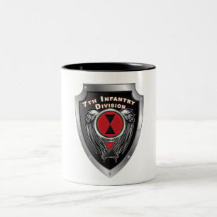 7e infanteriedivisie "Bayonet Division" Tweekleurige Koffiemok