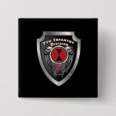 7e infanteriedivisie "Bayonet Division" Vierkante Button 5,1 Cm (Voorkant)