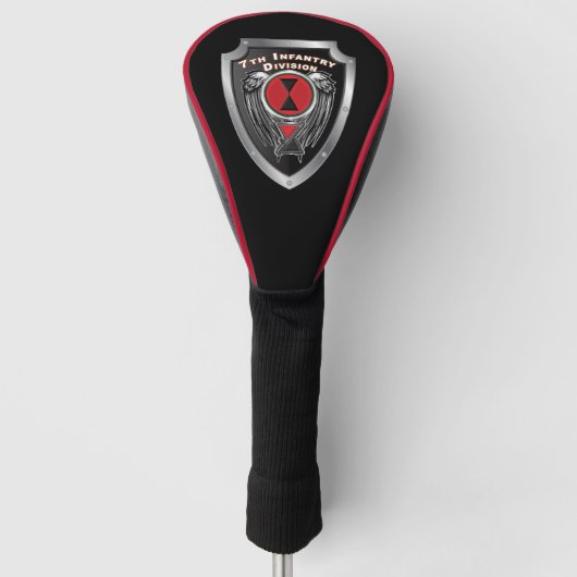 7e Infanteriedivisie “Bayonetdivisie” Schild Golfheadcover (Voorkant)