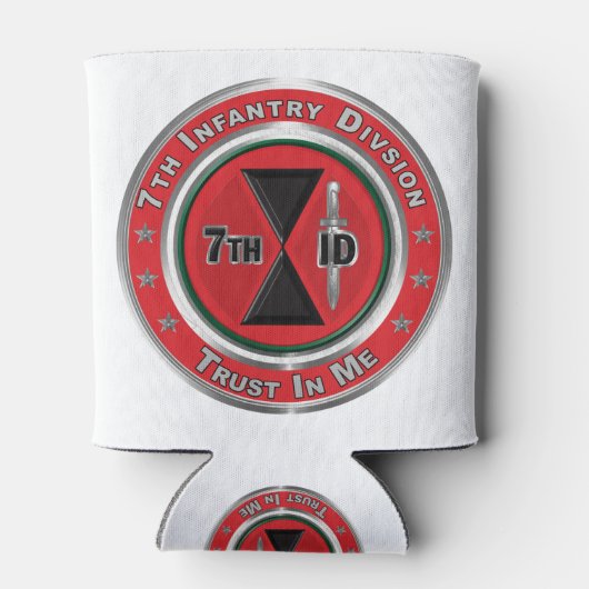 7e infanteriedivisie blikjeskoeler (Achterkant)