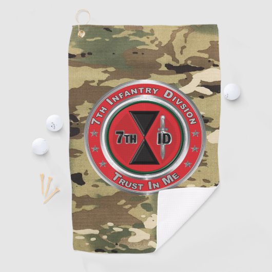 7e infanteriedivisie golfhanddoek (Insitu)
