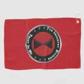 7e Infanteriedivisie Golfhanddoek (Horizontaal)