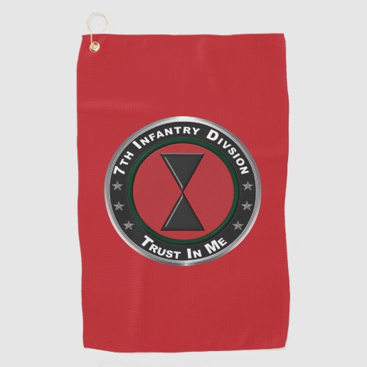 7e Infanteriedivisie Golfhanddoek (Voorkant)