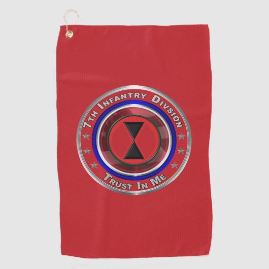 7e Infanteriedivisie  Golfhanddoek (Voorkant)