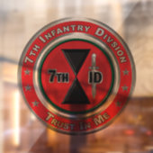 7e infanteriedivisie raamsticker (Vel 2)