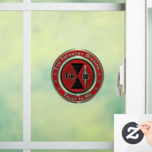 7e infanteriedivisie raamsticker (Huis)