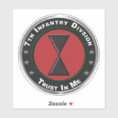 7e infanteriedivisie sticker (Vel)