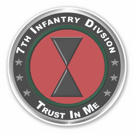 7e infanteriedivisie sticker (Voorkant)